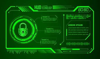 Modern HUD Technology Background vector