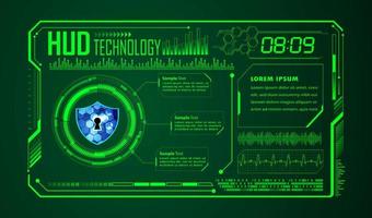 Modern HUD Technology Background vector