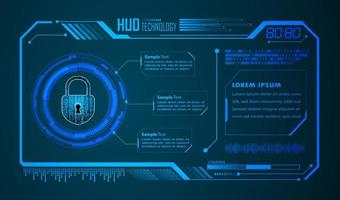 fondo moderno de tecnología hud vector