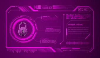 Modern HUD Technology Background vector