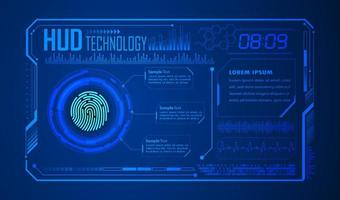 Modern HUD Technology Background vector