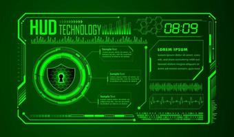 Modern HUD Technology Background vector