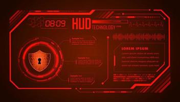 Modern HUD Technology Background vector