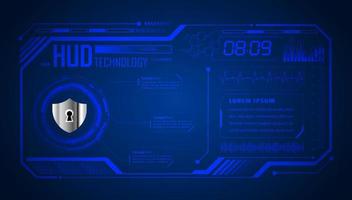 Modern HUD Technology Background vector