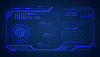 Modern HUD Technology Background vector