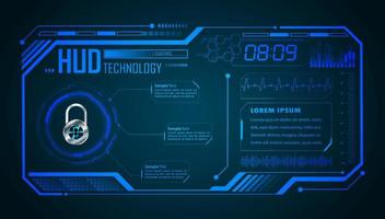 Modern HUD Technology Background vector
