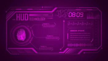 Modern HUD Technology Background vector
