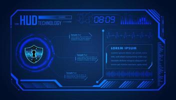 Modern HUD Technology Background vector