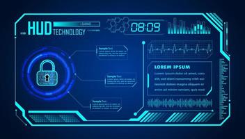 Modern HUD Technology Background vector