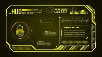 Modern HUD Technology Background vector