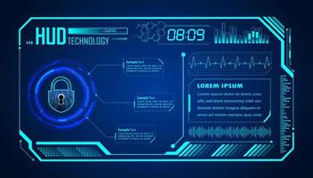 Modern HUD Technology Background vector