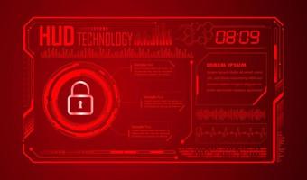 Modern HUD Technology Background vector