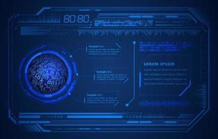 Modern HUD Technology Background vector