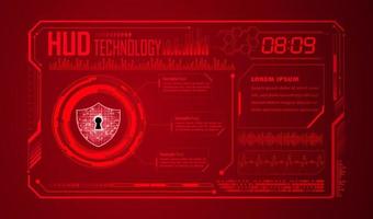 Modern HUD Technology Background vector