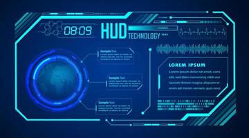 Modern HUD Technology Background vector