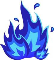 Fire Blue Vector