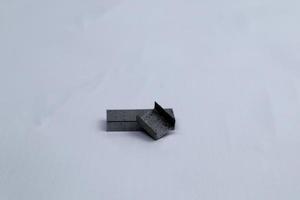 Stapler bullet isolated on white background photo