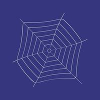 round web on a dark background vector