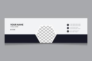 Email Signature design. vector