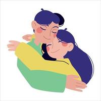 beloved, couple hugging, hugging, love vector