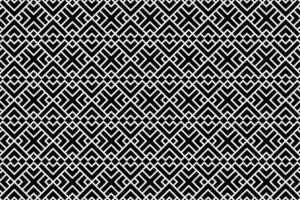 Seamless Pattern Geometric Vector, Black and White vector