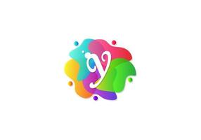 Letter Y Logotype Gradient Colorful, Logo Template Design Vector. vector