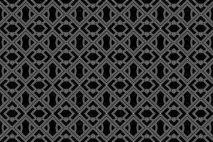Seamless Pattern Geometric Vector, Black and White vector