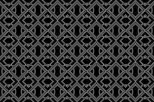 Seamless Pattern Geometric Vector, Black and White vector