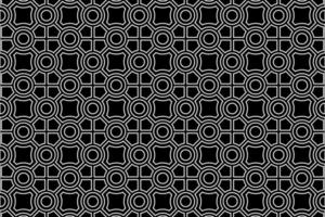 Seamless Pattern Geometric Vector, Black and White vector