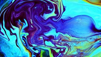 Abstract Beauty of Art Ink Paint Explode Colorful Fantasy Spread. It is a Mixture on Milk a Chemical reaction when you added soup in milk. Nature is doing this itself. video