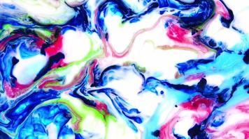 Abstract Beauty of Art Ink Paint Explode Colorful Fantasy Spread. It is a Mixture on Milk a Chemical reaction when you added soup in milk. Nature is doing this itself. video