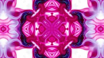 Wonderful Kaleidoscope Backgrounds Created From Colorful Ink Paint Spread video