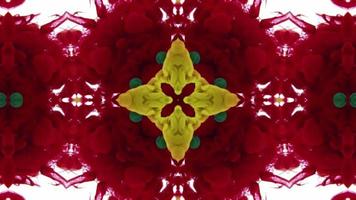 Wonderful Kaleidoscope Backgrounds Created From Colorful Ink Paint Spread video