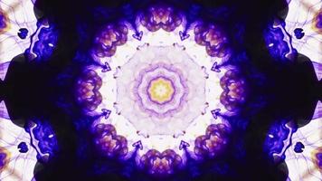 Wonderful Kaleidoscope Backgrounds Created From Colorful Ink Paint Spread video