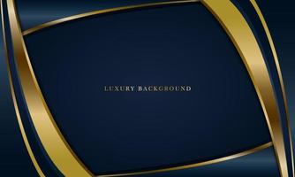 Luxury Navy Blue Background With a golden color combination. vector