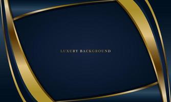 Luxury Navy Blue Background With a golden color combination. vector