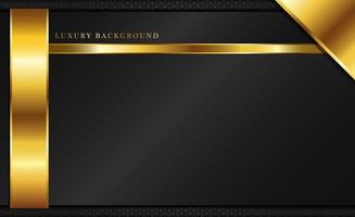 Luxury Black Background With a golden color combination. vector