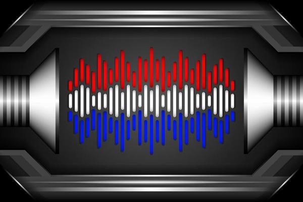 Flag wave netherlands country, Beat wave flag, Abstract geometric background.