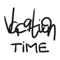 Vacation time urban street graffiti style vector