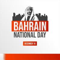 Bahrain national. december vector