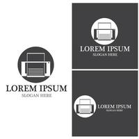 Document logo vector template illustration