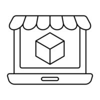 Perfect design icon of online shop vector