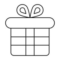 An icon design of gift box vector