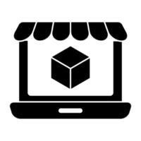 Perfect design icon of online shop vector