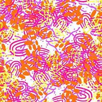 fantasía desordenado garabato a mano alzada formas geométricas de patrones sin fisuras. tarjeta abstracta de garabato ditsy infinito, diseño. fondo creativo. textil, tela, papel de regalo. vector