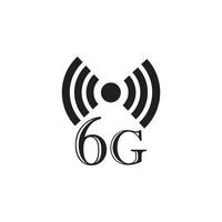 icono de internet 6g vector