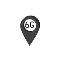 6G internet icon vector