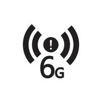 icono de internet 6g vector