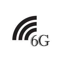 icono de internet 6g vector