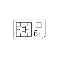 6G internet icon vector